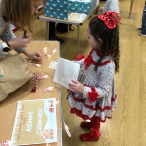 The children had great fun at the Christmas Fair this morning.